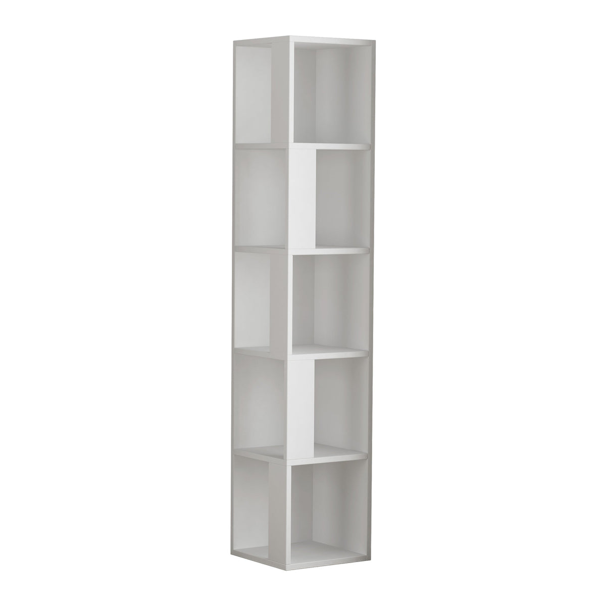 Decortieliving - Piano Modern Corner Bookcase Display Unit Tall 158.9cm