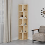 Decortieliving - Piano Modern Corner Bookcase Display Unit Tall 158.9cm