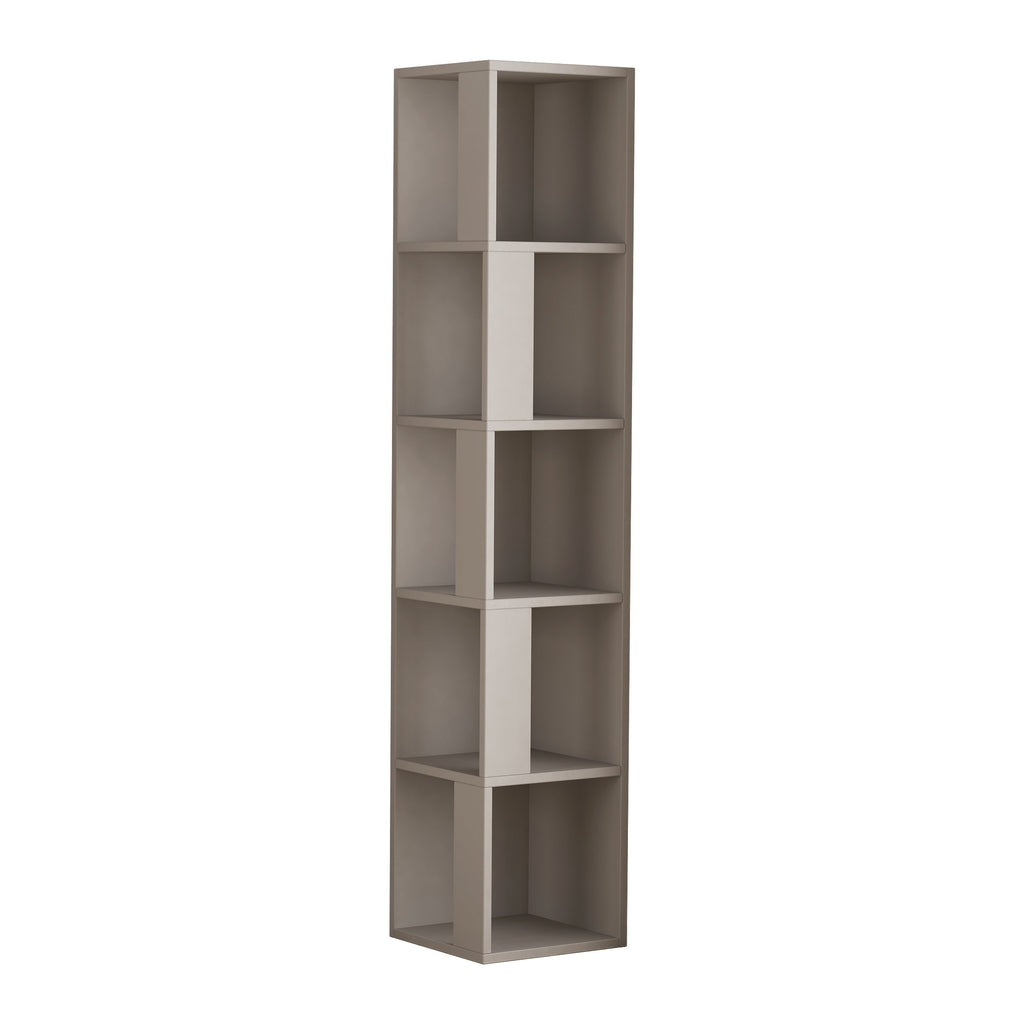 Decortieliving - Piano Modern Corner Bookcase Display Unit Tall 158.9cm