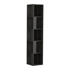 Decortieliving - Piano Modern Corner Bookcase Display Unit Tall 158.9cm