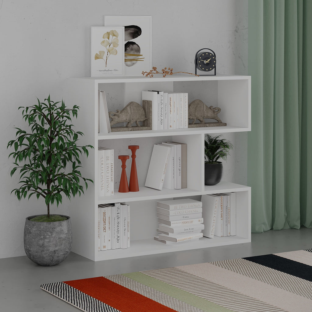 Decortieliving - Molly Modern Bookcase Display Unit No.1 Short 89cm