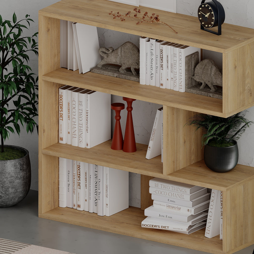 Decortieliving - Molly Modern Bookcase Display Unit No.1 Short 89cm