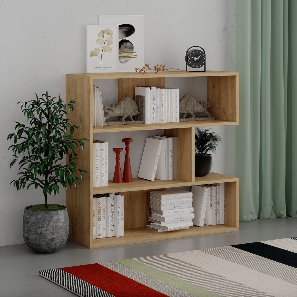 Decortieliving - Molly Modern Bookcase Display Unit No.1 Short 89cm