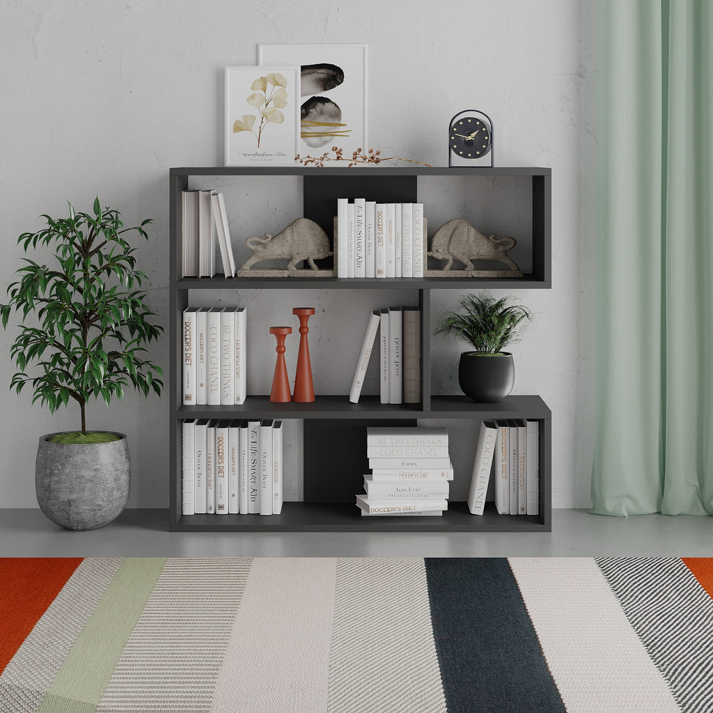 Decortieliving - Molly Modern Bookcase Display Unit No.1 Short 89cm