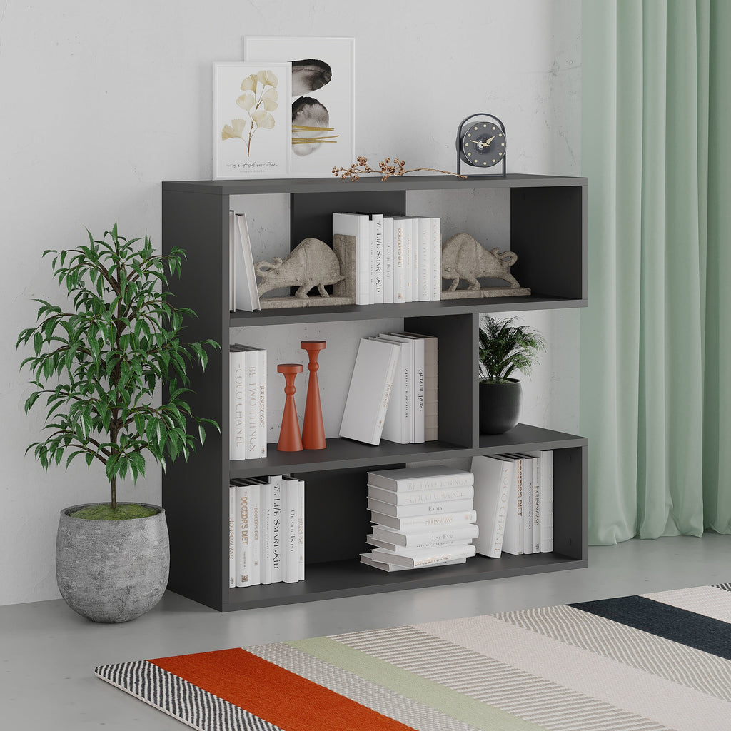 Decortieliving - Molly Modern Bookcase Display Unit No.1 Short 89cm