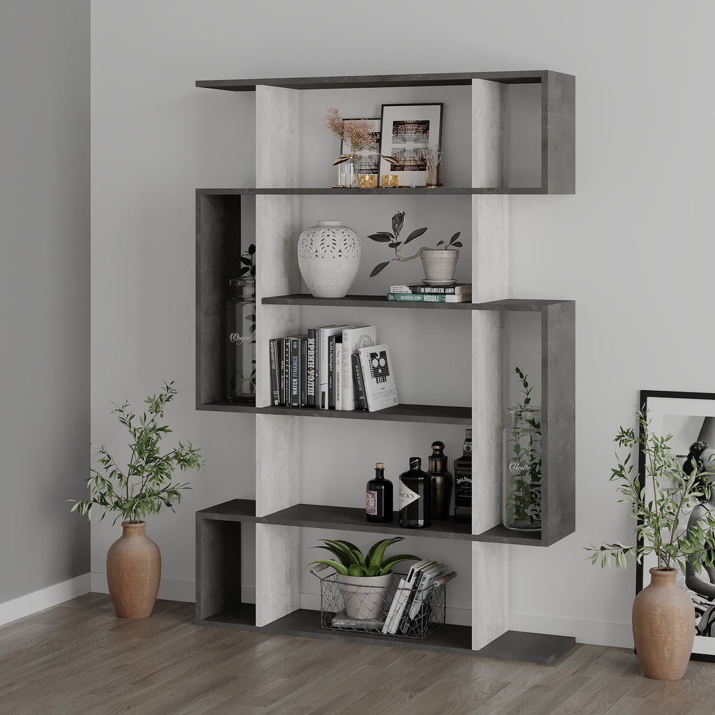 Decortieliving - Mito Modern Bookcase Display Tall 161cm