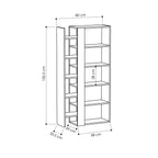 Decortieliving - Lift Modern Bookcase Display Unit Tall 150.5cm