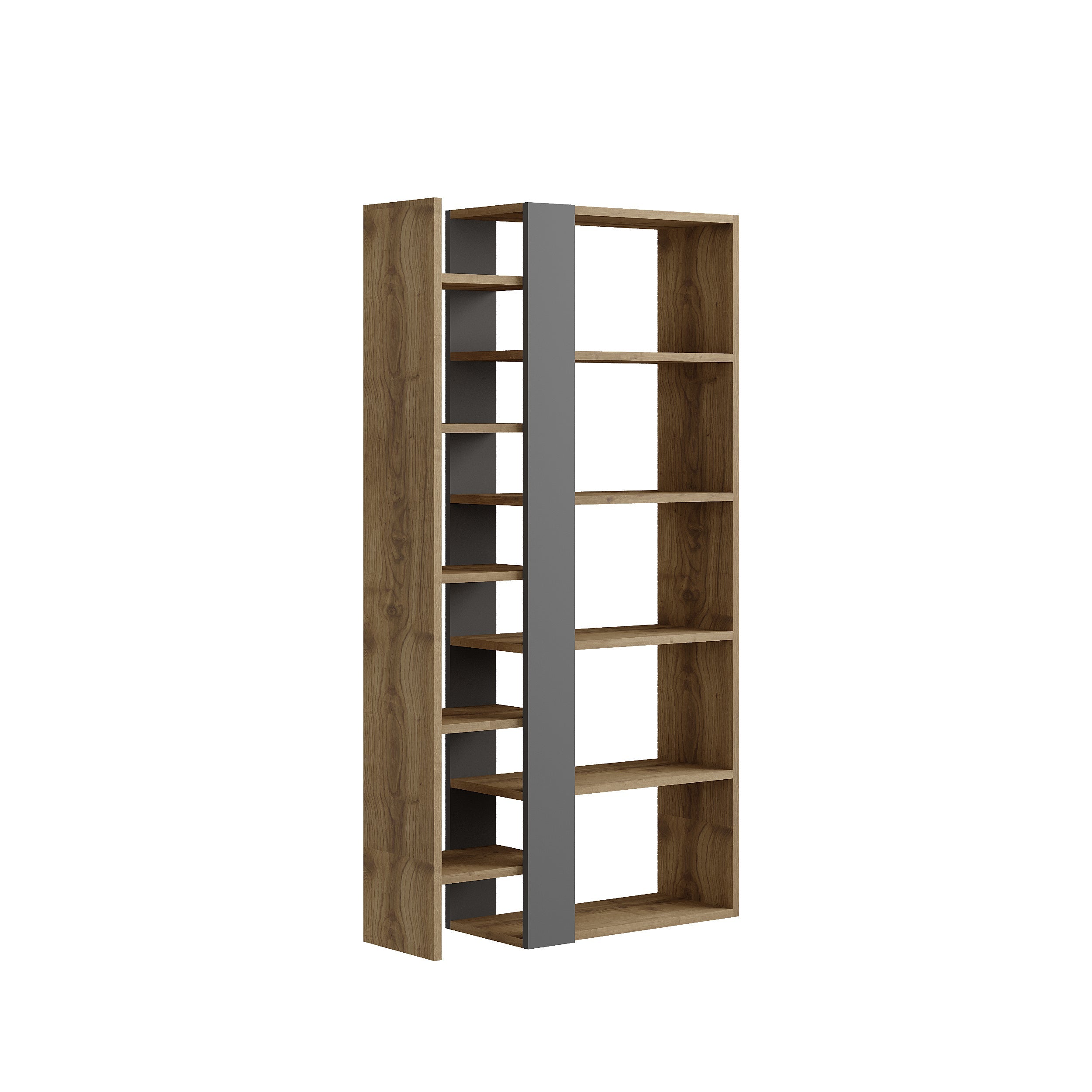Decortieliving - Lift Modern Bookcase Display Unit Tall 150.5cm