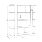 Decortieliving - Tita Modern Bookcase Display Unit Medium 122cm