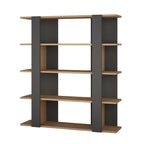 Decortieliving - Tita Modern Bookcase Display Unit Medium 122cm