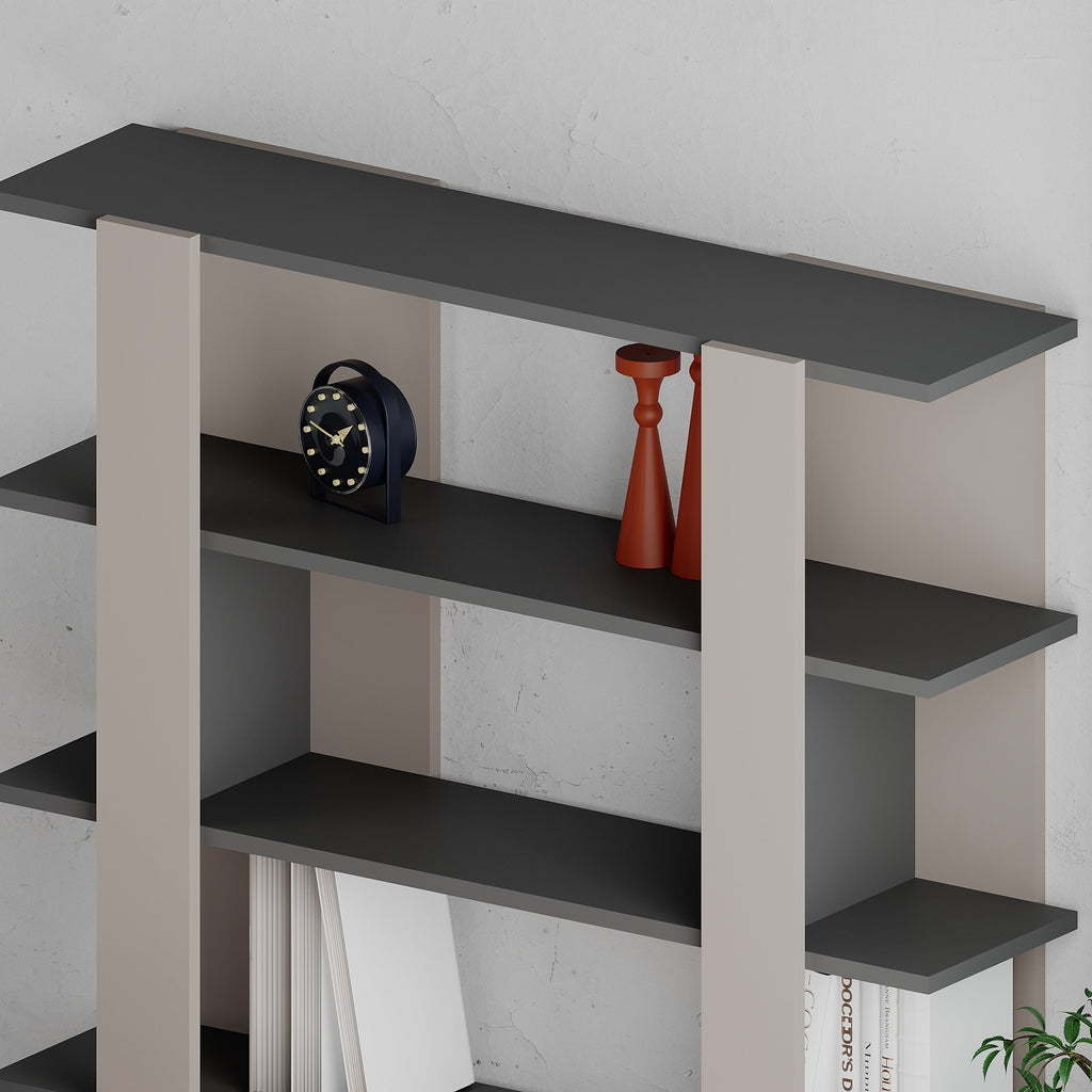 Decortieliving - Tita Modern Bookcase Display Unit Medium 122cm