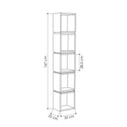 Decortieliving - Multi Modern Bookcase Display Unit Tall 167cm