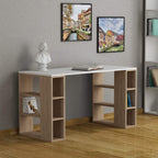 Decortieliving - Colmar Modern Desk With Bookshelf Legs Width 140cm