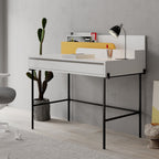 Decortieliving - Leila Modern Desk Multipurpose Study Modern Desk Width 110cm