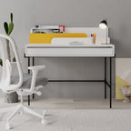 Decortieliving - Leila Modern Desk Multipurpose Study Modern Desk Width 110cm