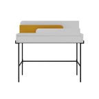 Decortieliving - Leila Modern Desk Multipurpose Study Modern Desk Width 110cm