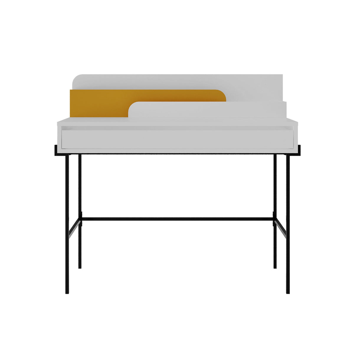 Decortieliving - Leila Modern Desk Multipurpose Study Modern Desk Width 110cm