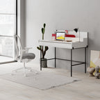 Decortieliving - Leila Modern Desk Multipurpose Study Modern Desk Width 110cm