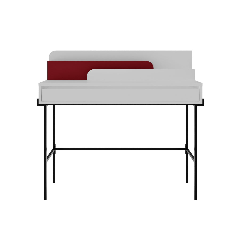 Decortieliving - Leila Modern Desk Multipurpose Study Modern Desk Width 110cm