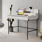 Decortieliving - Leila Modern Desk Multipurpose Study Modern Desk Width 110cm
