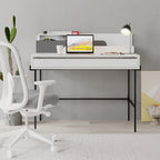 Decortieliving - Leila Modern Desk Multipurpose Study Modern Desk Width 110cm