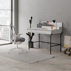 Decortieliving - Leila Modern Desk Multipurpose Study Modern Desk Width 110cm