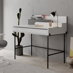 Decortieliving - Leila Modern Desk Multipurpose Study Modern Desk Width 110cm