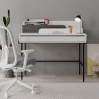 Decortieliving - Leila Modern Desk Multipurpose Study Modern Desk Width 110cm