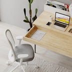 Decortieliving - Leila Modern Desk Multipurpose Study Modern Desk Width 110cm
