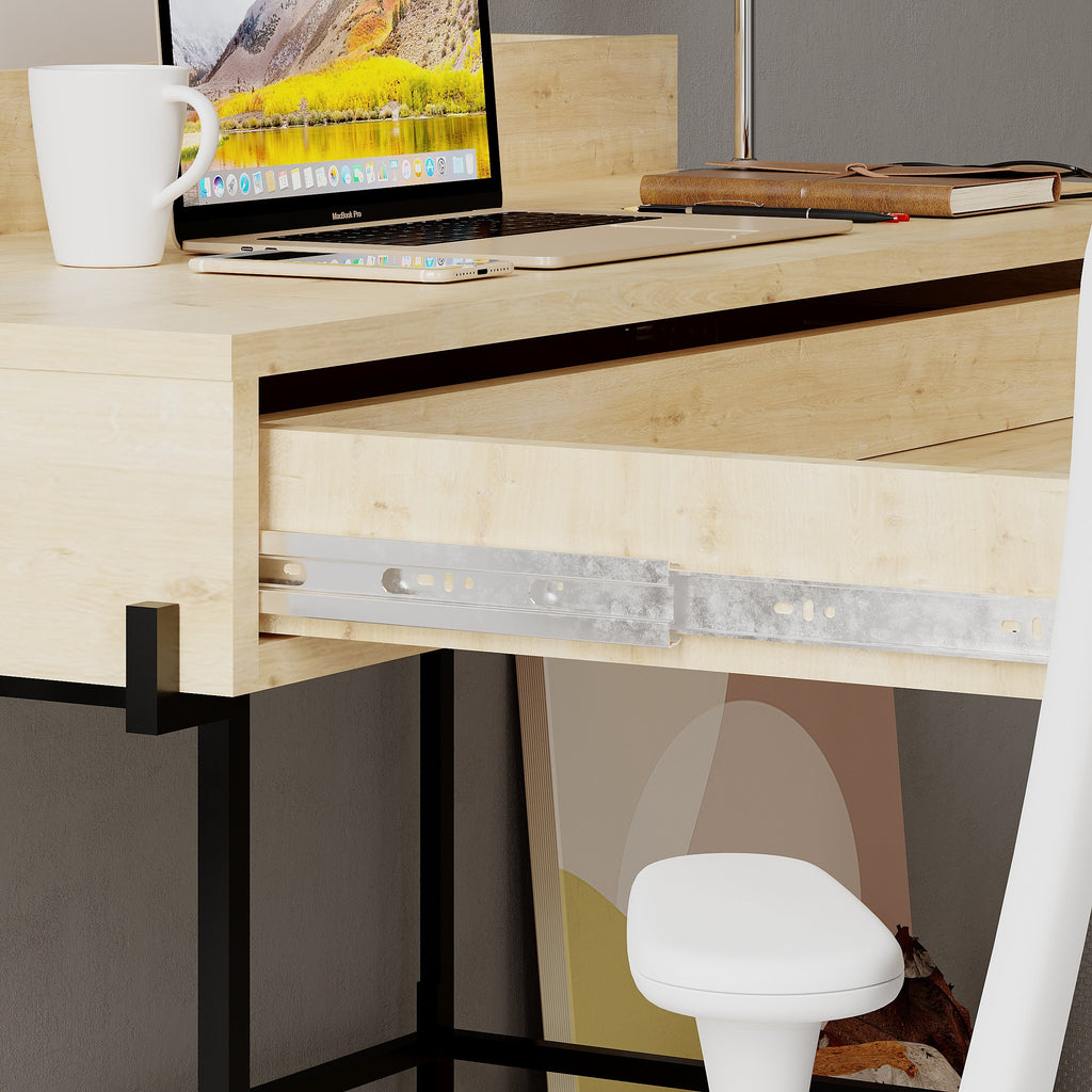 Decortieliving - Leila Modern Desk Multipurpose Study Modern Desk Width 110cm