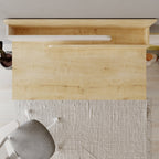 Decortieliving - Leila Modern Desk Multipurpose Study Modern Desk Width 110cm