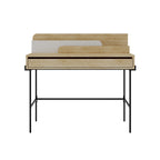 Decortieliving - Leila Modern Desk Multipurpose Study Modern Desk Width 110cm