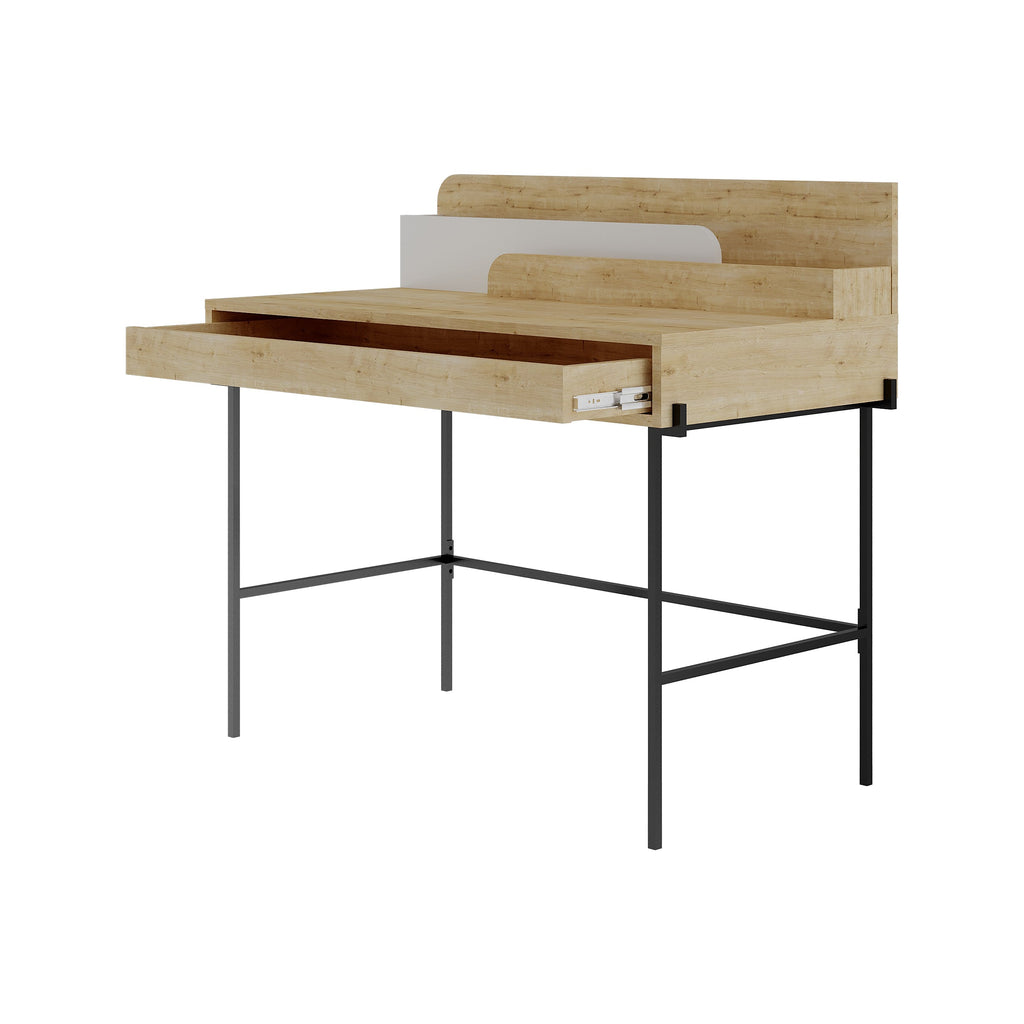 Decortieliving - Leila Modern Desk Multipurpose Study Modern Desk Width 110cm