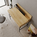 Decortieliving - Leila Modern Desk Multipurpose Study Modern Desk Width 110cm