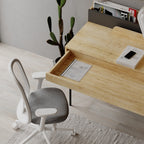 Decortieliving - Leila Modern Desk Multipurpose Study Modern Desk Width 110cm