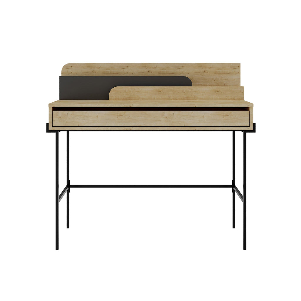 Decortieliving - Leila Modern Desk Multipurpose Study Modern Desk Width 110cm