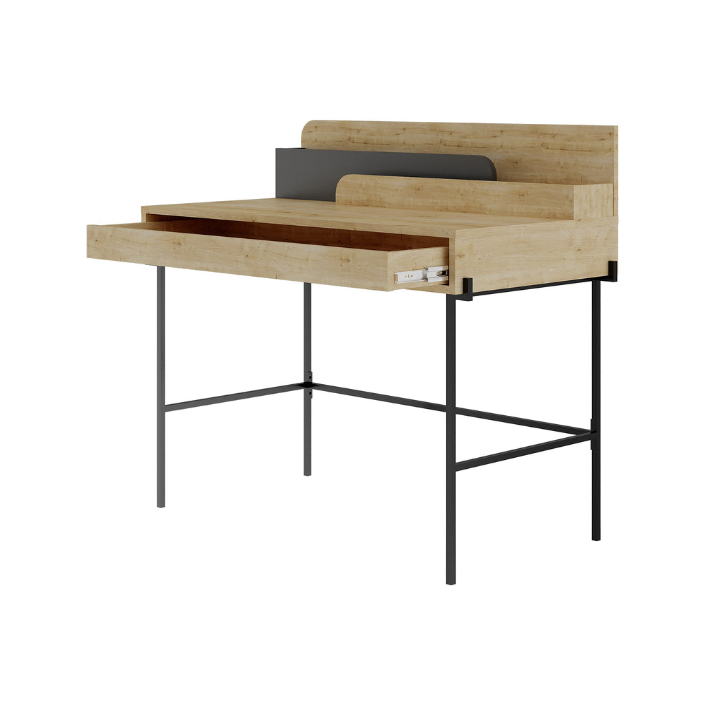 Decortieliving - Leila Modern Desk Multipurpose Study Modern Desk Width 110cm