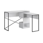 Decortieliving - Badau Multi Purpose Working Table – Modern 2-in-1 Desk with Storage for Home Office or Study