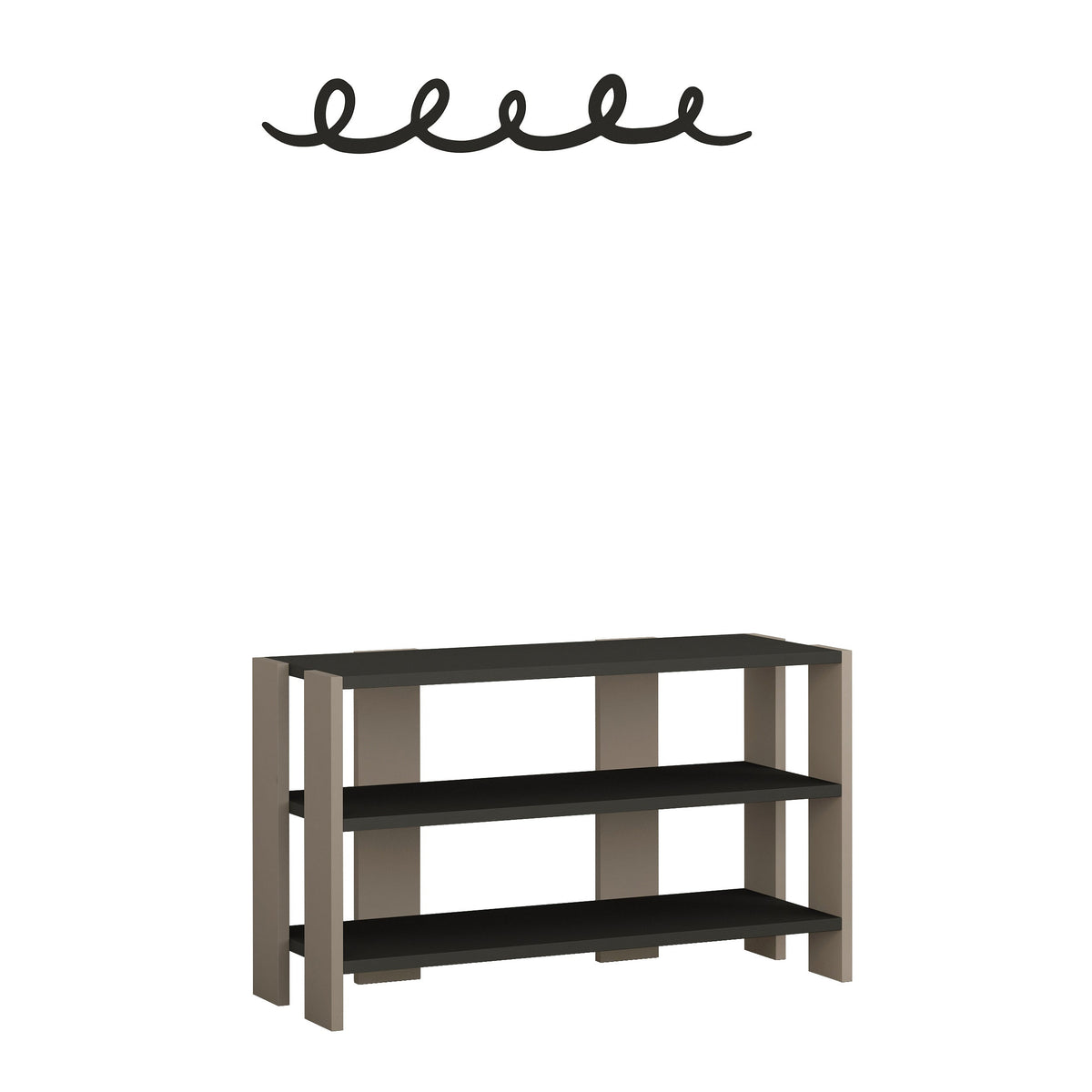 Decortieliving - Tono Modern Shoe Rack With Hanger