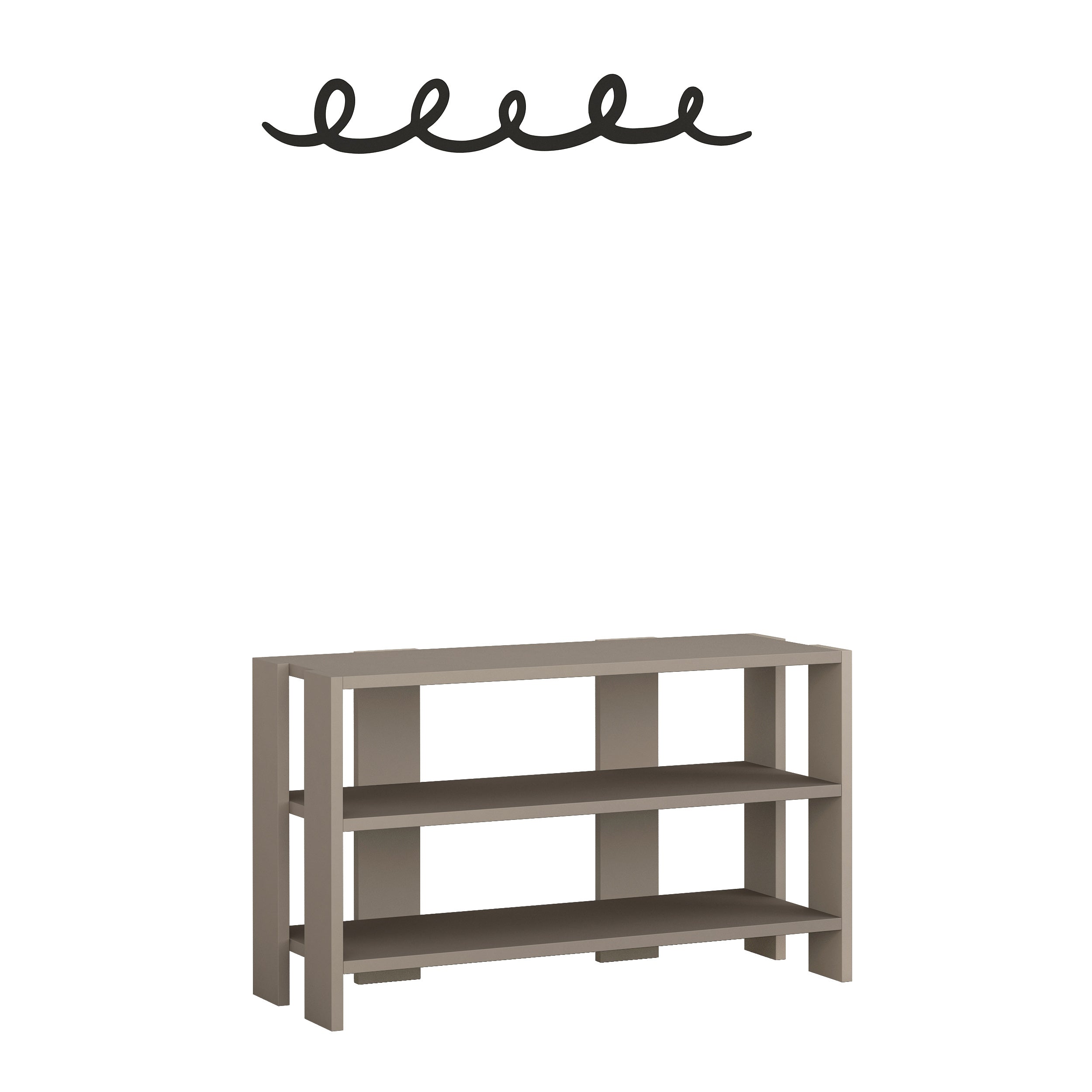 Decortieliving - Tono Modern Shoe Rack With Hanger