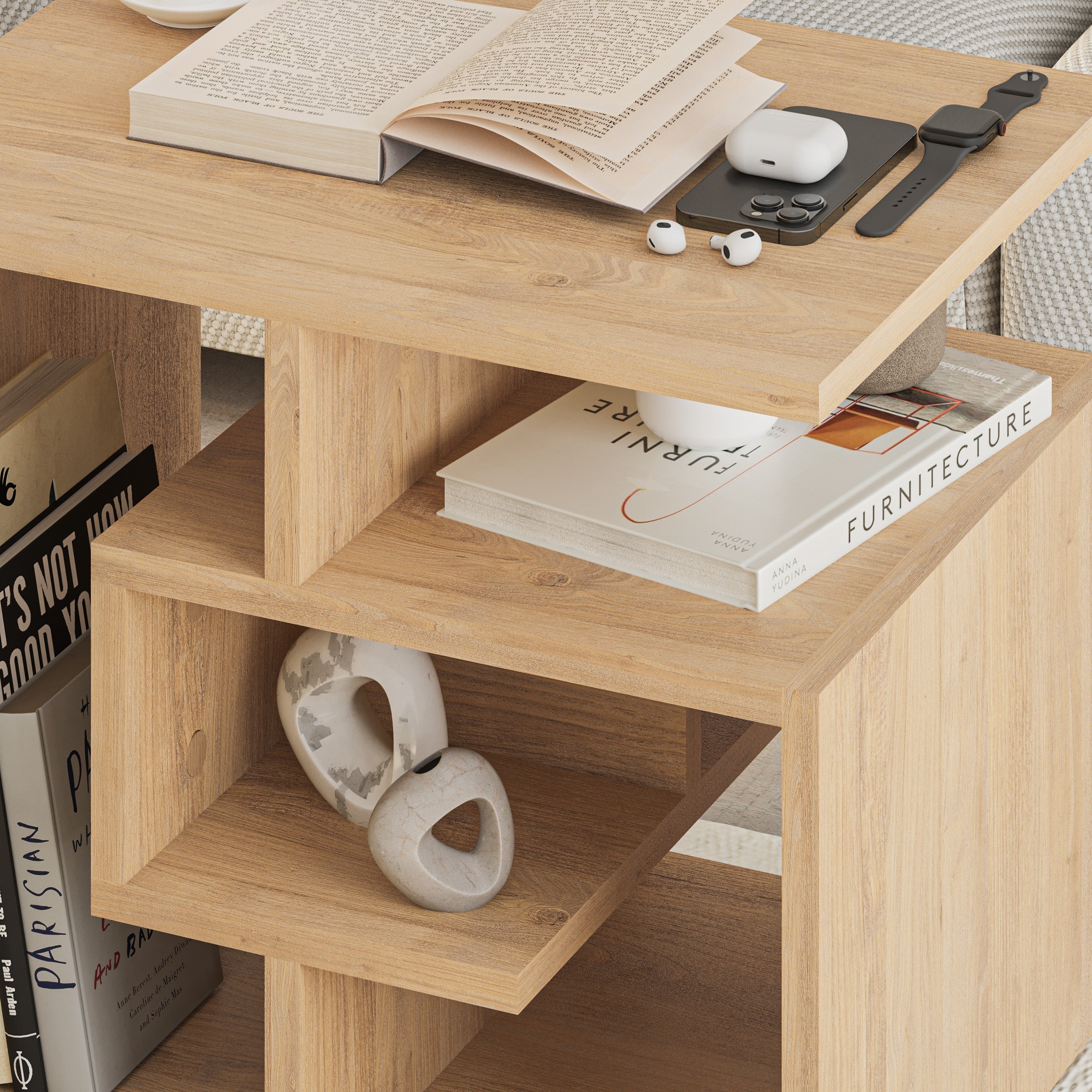 Decortieliving - Labirent Modern Coffee Table Multipurpose H 45cm