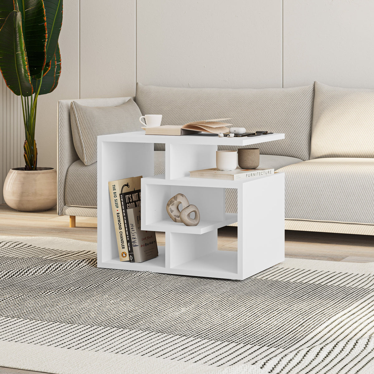 Decortieliving - Labirent Modern Coffee Table Multipurpose H 45cm