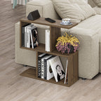 Decortieliving - Homemania Modern Side Table with 4 Open Shelves