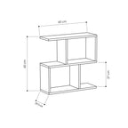 Decortieliving - Homemania Modern Side Table with 4 Open Shelves