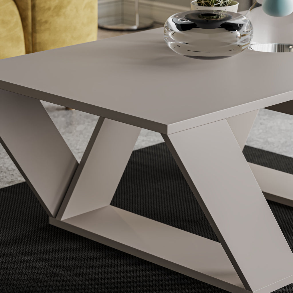 Decortieliving - Pipra Modern Coffee Table Multipurpose H 40cm