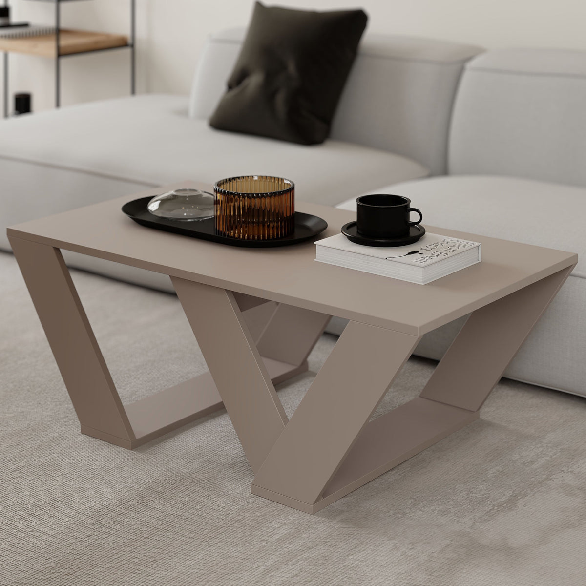 Decortieliving - Pipra Modern Coffee Table Multipurpose H 40cm