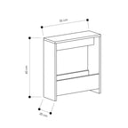 Decortieliving - Simpi Side Table with Magazine Rack – Compact Modern End Table for Small Spaces