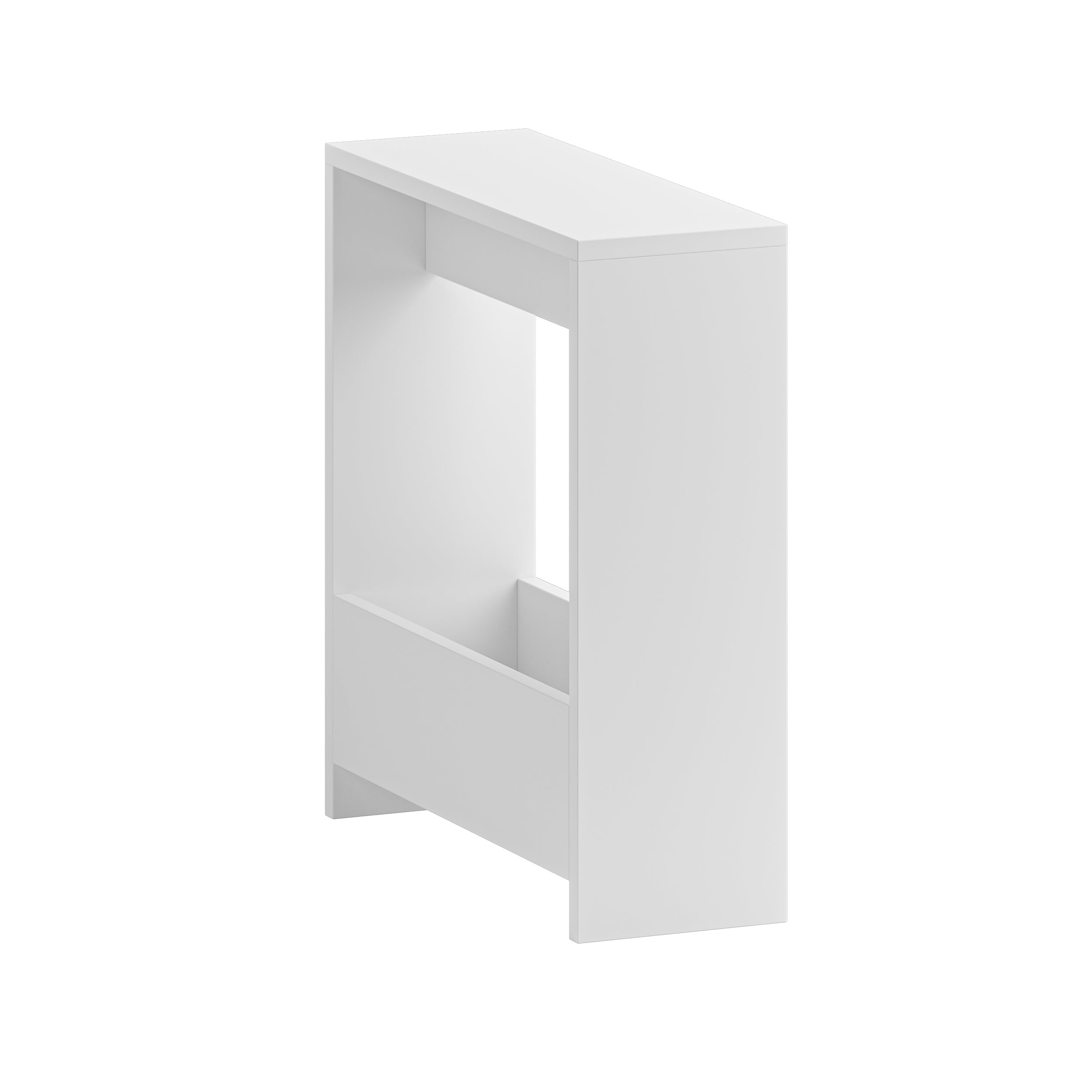 Decortieliving - Simpi Side Table with Magazine Rack – Compact Modern End Table for Small Spaces