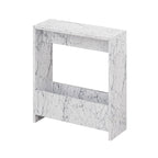Decortieliving - Simpi Side Table with Magazine Rack – Compact Modern End Table for Small Spaces