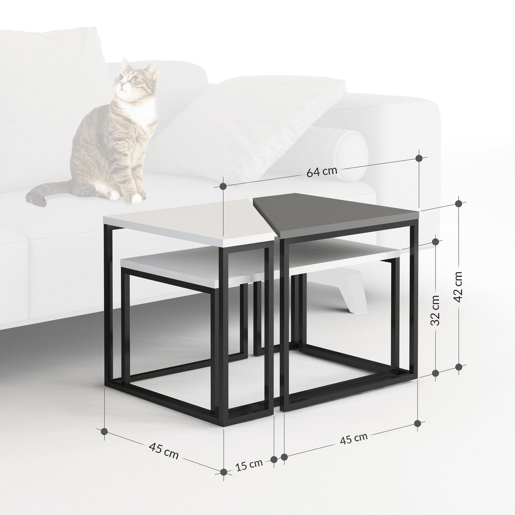 Decortieliving - Ohlady Modern Coffee Table Multipurpose H 41.8cm